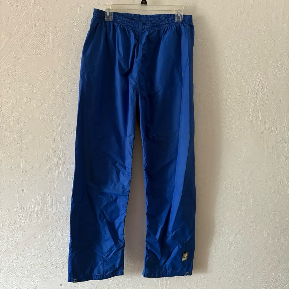 Vintage Helly Hansen Weather Blue Waterproof Breathable Nylon/Poly Pants Size‎ L